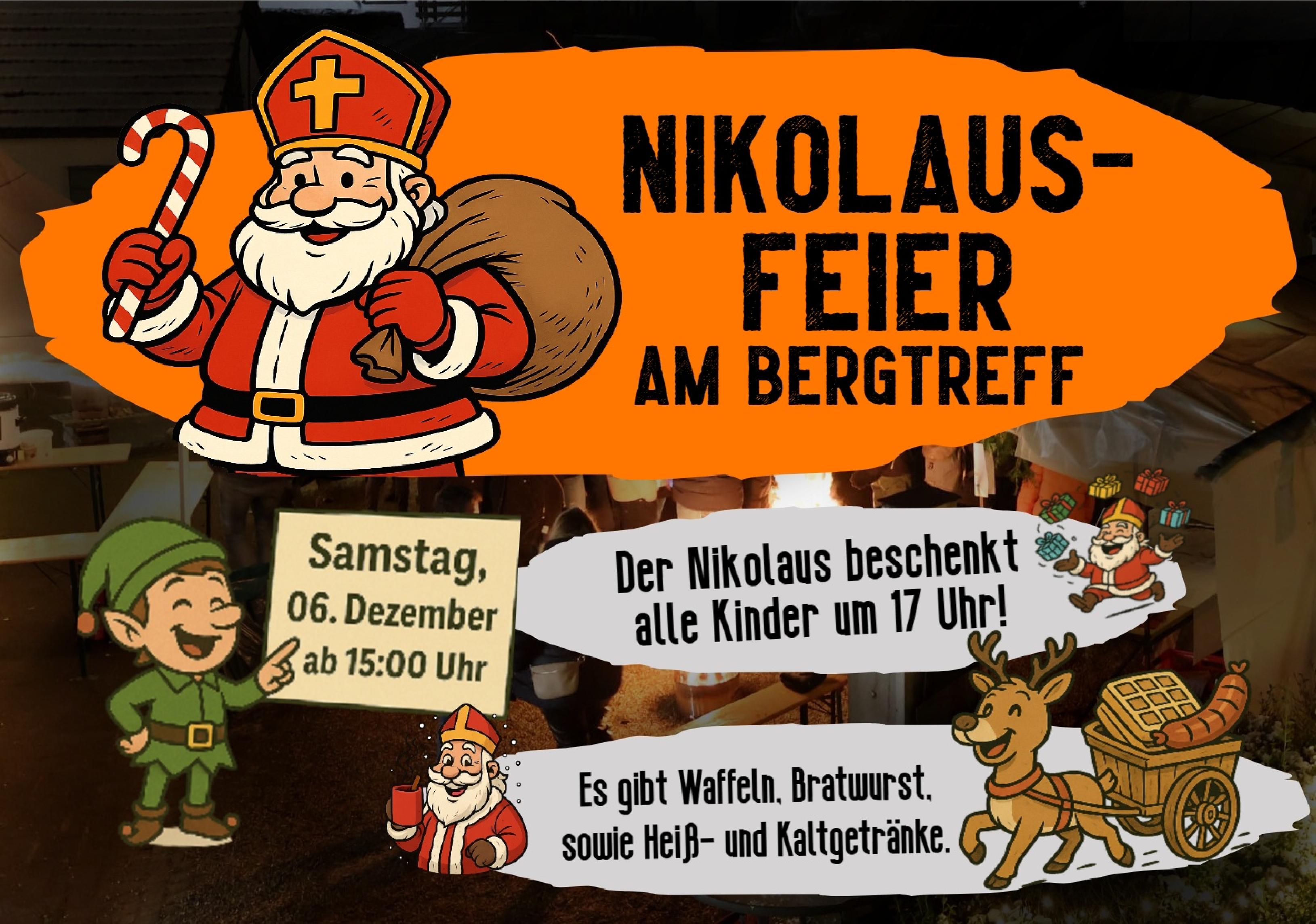 Flyer mit Ankündigung der Nikolausfeier