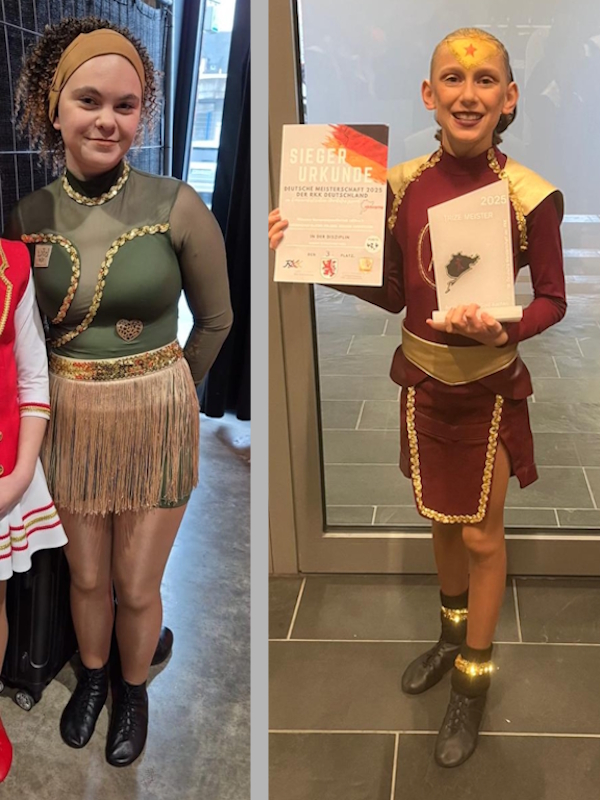 Die beiden erfolgreichen Tänzerinnen