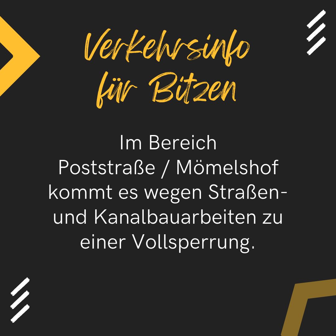 2. Hinweis auf Baustelle