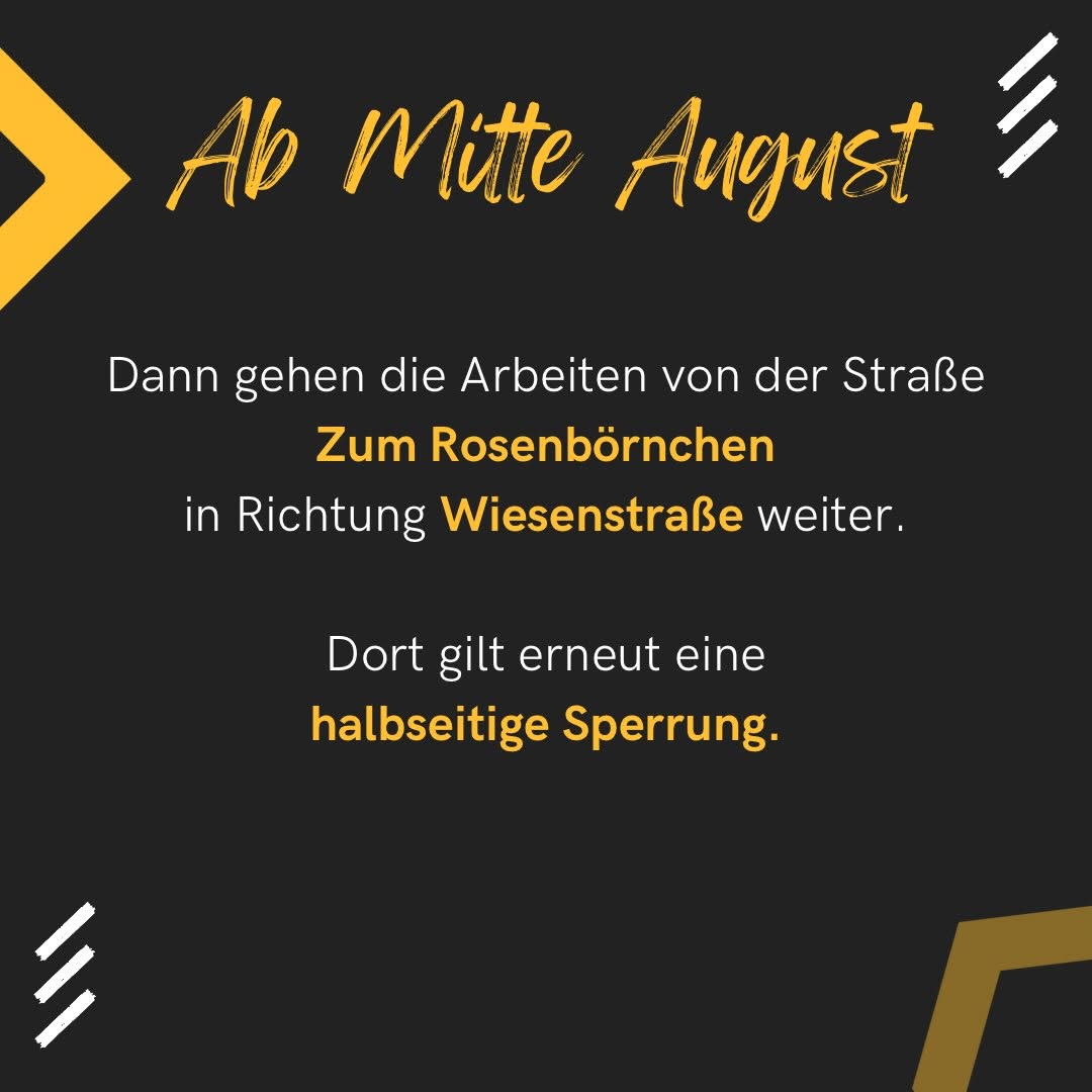 11. Hinweis auf Baustelle