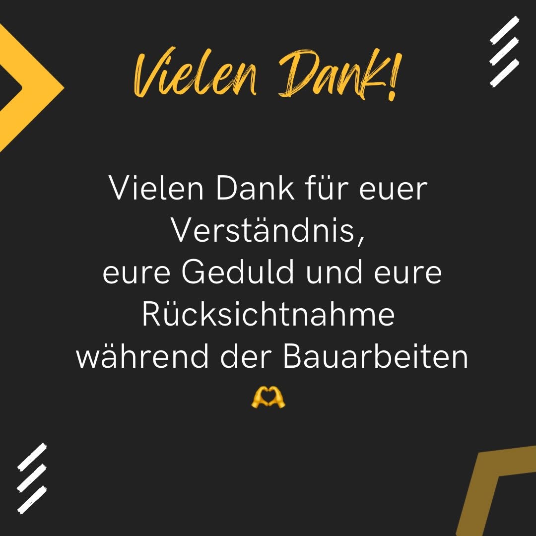 13. Hinweis auf Baustelle