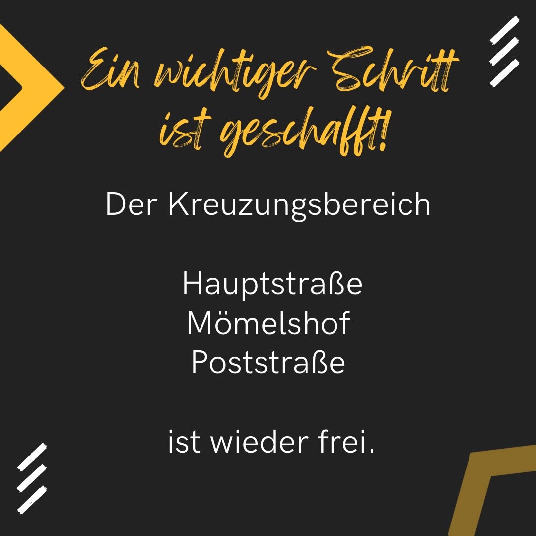 8. Hinweis auf Baustelle