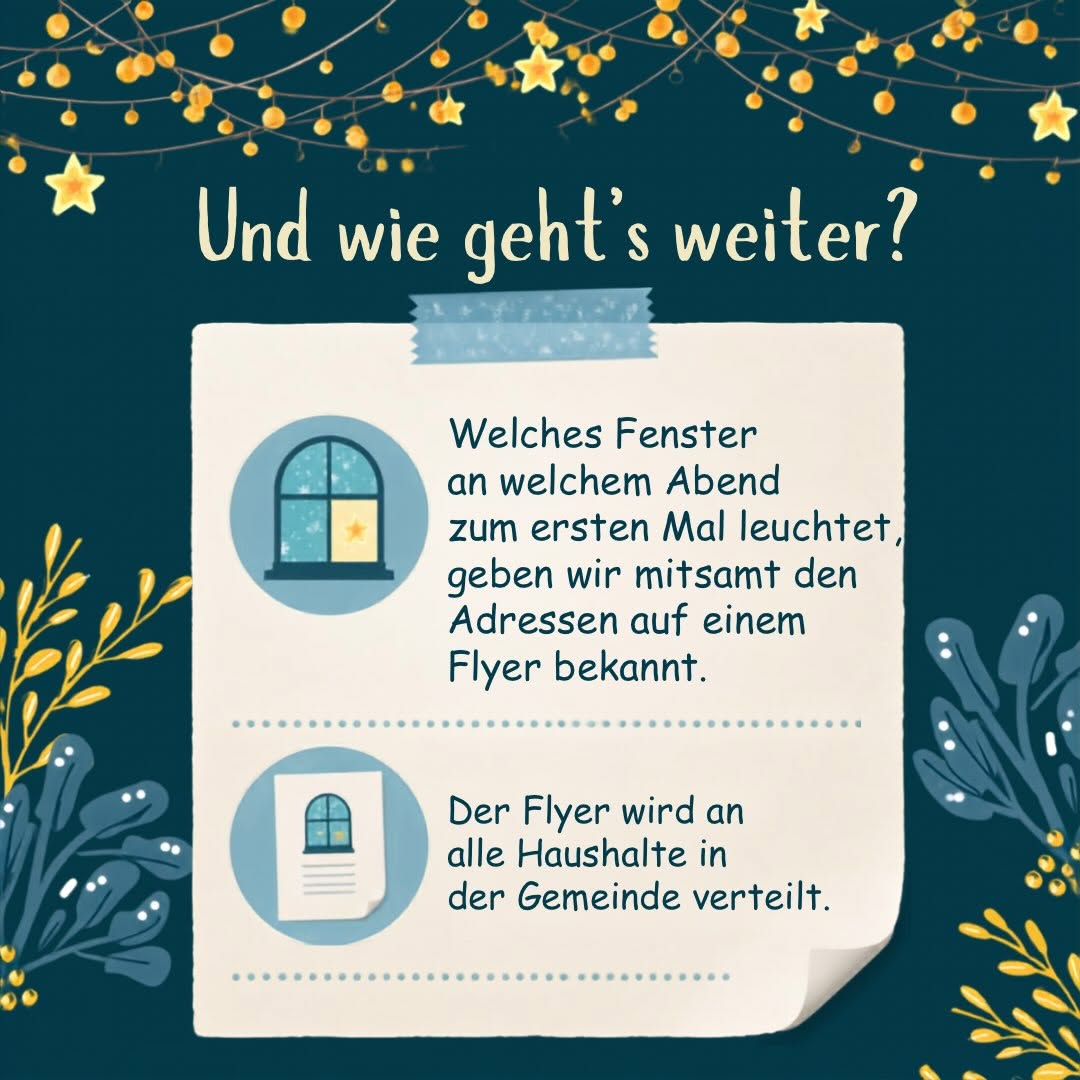Aufruf zur Teilnahme an der Adventsfensteraktion - 5